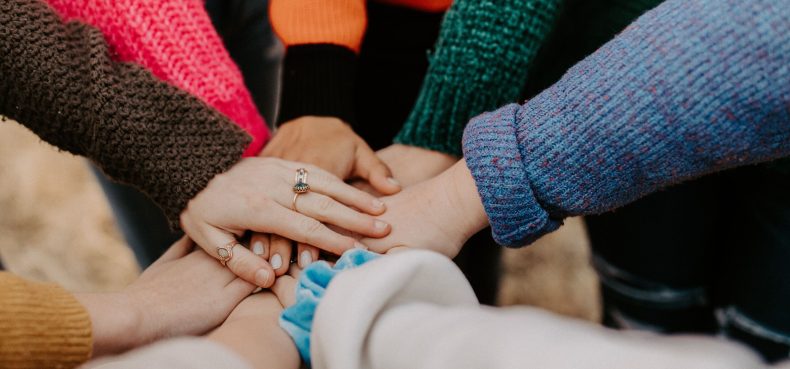 hands joined together